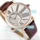 Swiss Rotonde De Cartier Replica Rose Gold Watch White Dial Brown Leather Strap 42 (4)_th.jpg